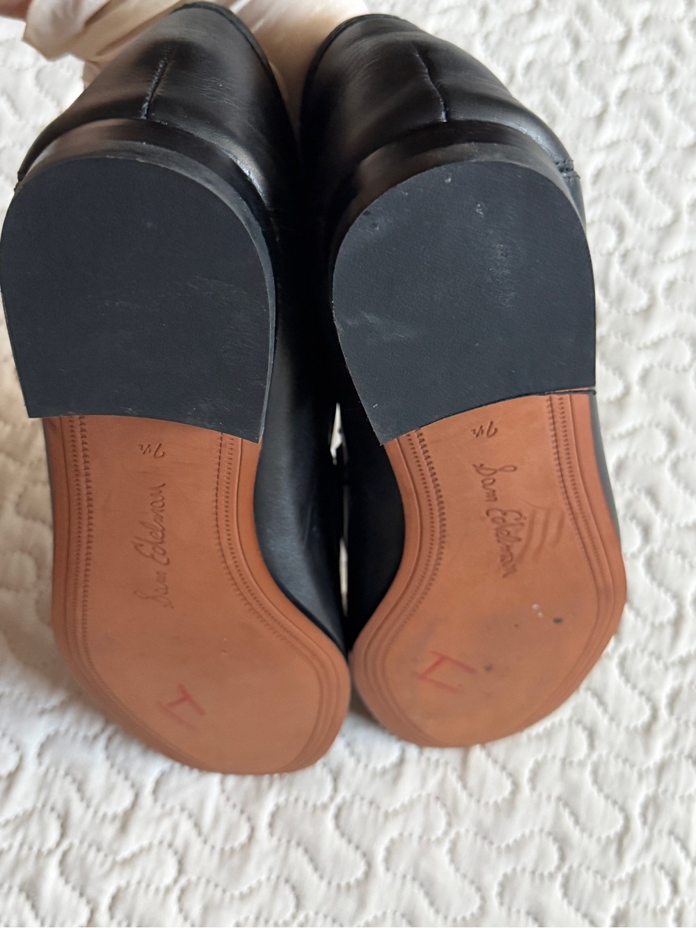 Sam Edelman Loraine Black Leather Loafers W/ Goldtone Bit Hardware Size 7.5 NWOT - Picture 5 of 9